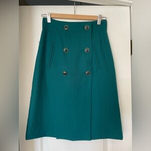 EUC Vintage Banana Republic wool twill midi skirt